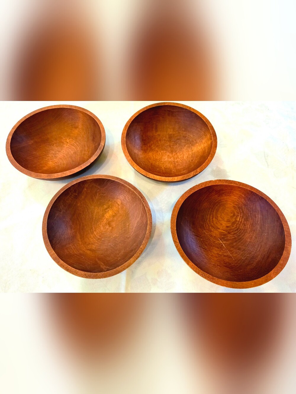 Baribo-Maid Wood Bowls S/4